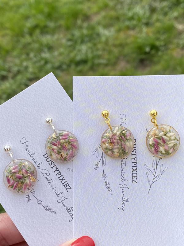 Real Heather | floral dangle and drop earrings