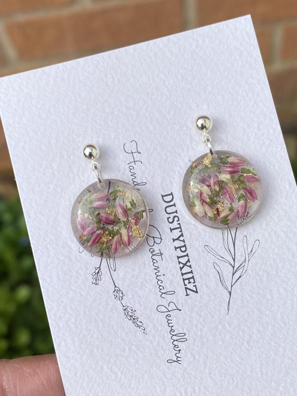 Real Heather | floral dangle and drop earrings