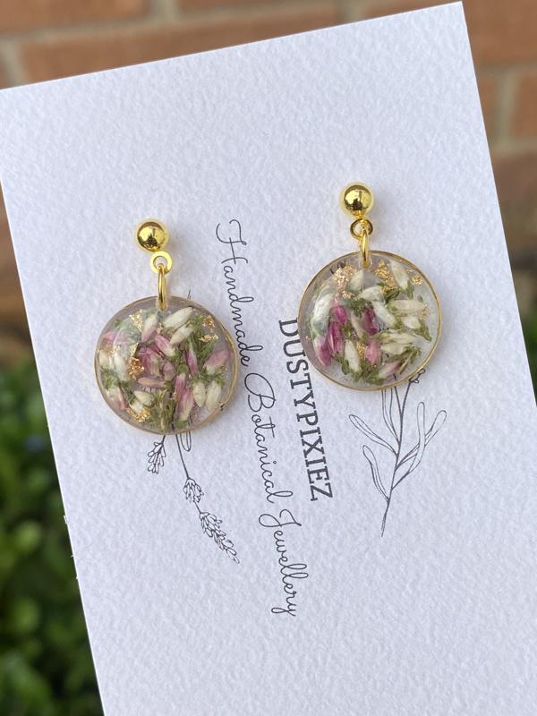 Real Heather | floral dangle and drop earrings