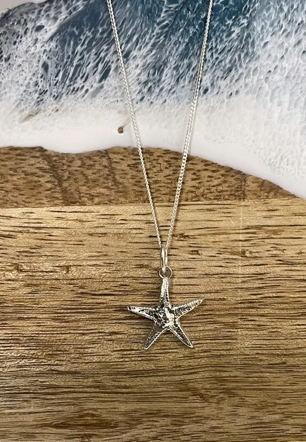 Sterling Silver Starfish Pendant Necklace