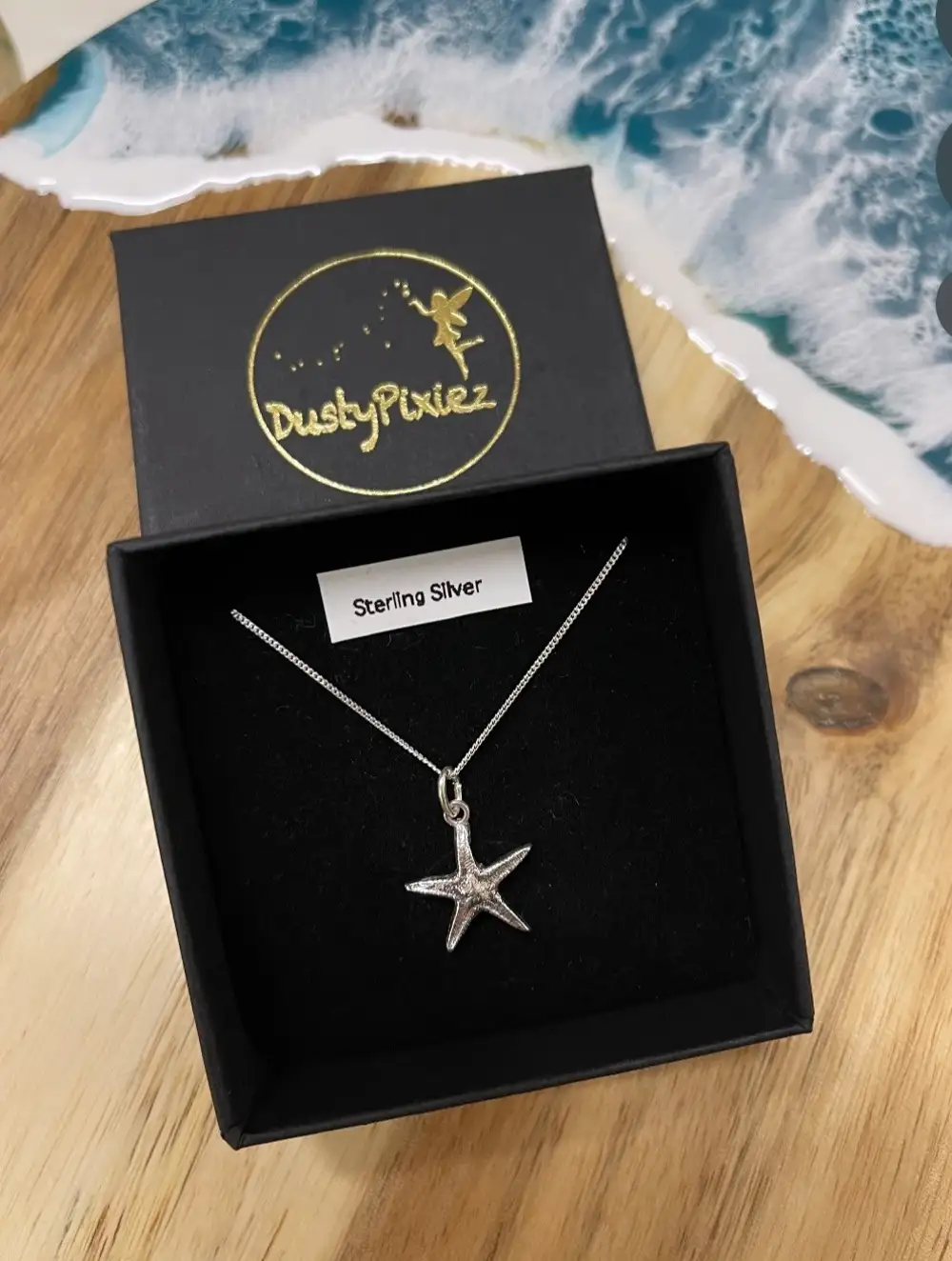 Sterling Silver Starfish Pendant Necklace