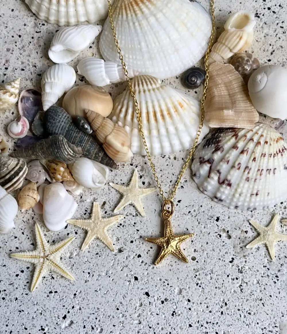 Gold Starfish Necklace