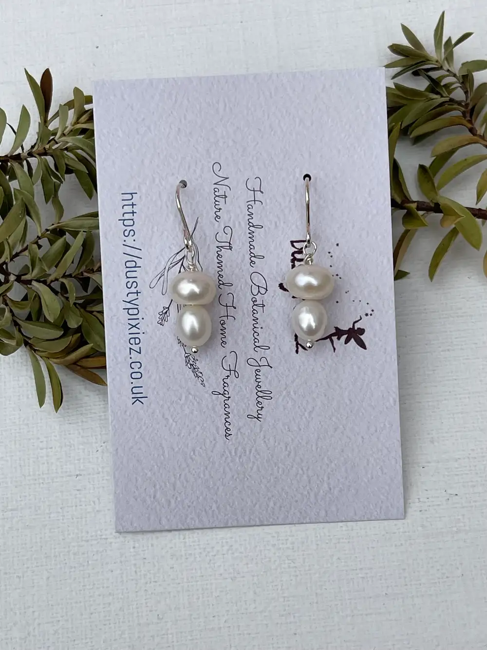 Handmade Freshwater Pearl Drop Earrings